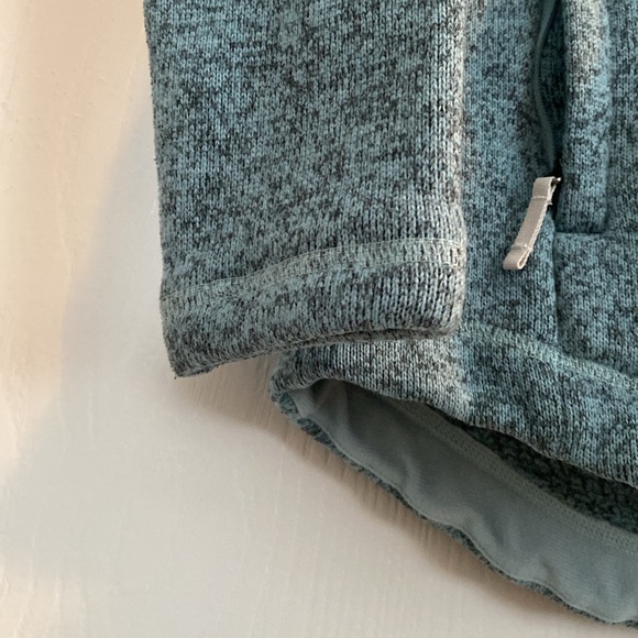 The North Face Girls Large Blue Quarter Zip Hooded Fleece Pullover - Picture 7 of 8